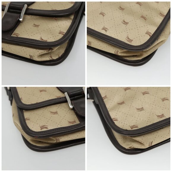 BURBERRY Blue Label Shoulder Bag Nylon Beige - Picture 14 of 14